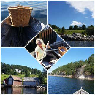 På tur med Johanne båten