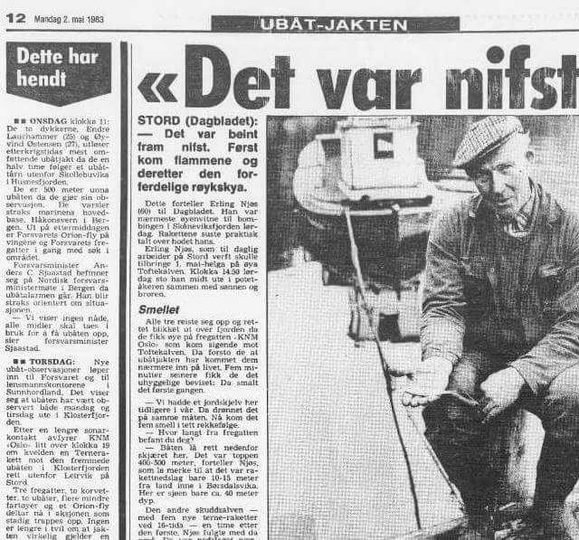 Erling Njøs var tett på hendingane i ved Toftekalven