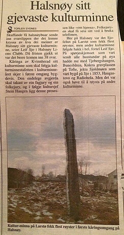 Bautasteinen på Larsstøneset