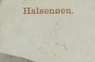 Halsenøen i dei dagar Sæbøvik vart grunnlagt.
