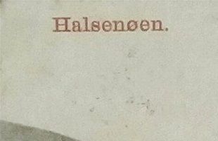 Halsenøen i dei dagar Sæbøvik vart grunnlagt.